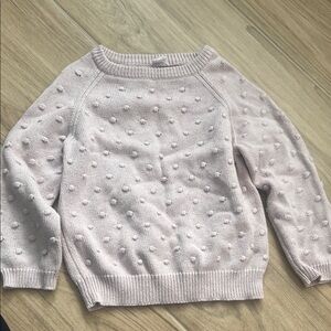 Jamie Kay Light Pink Textured Crew Neck Sweater